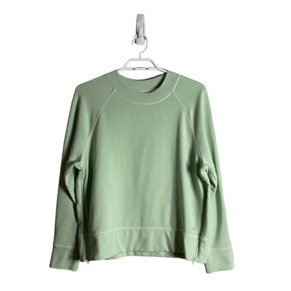 Shambhala Women's Mint Green Crewneck Athleisure Sweatshirt - Picture 1 of 8